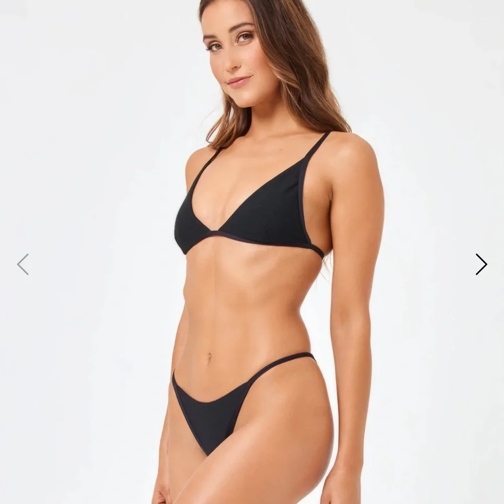 L*Space Black Triangle Bikini Timeless Swimwear